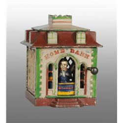 Cast Iron Home Bank Mechanical Bank.