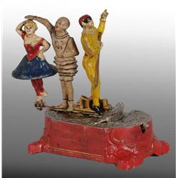 Cast Iron Harlequin Mechanical Bank.