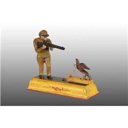 Cast Iron Sportsman Fowler Mechanical Bank.