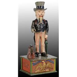 Cast Iron Uncle Sam Mechanical Bank.