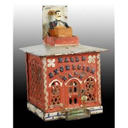 Cast Iron Halls Excelsior Still Bank.