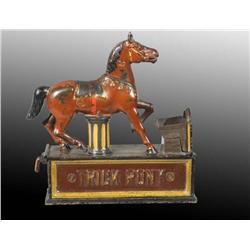 Cast Iron Trick Pony Mechanical Bank.