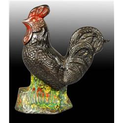 Cast Iron Rooster Mechanical Bank.