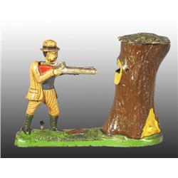 Cast Iron Teddy & the Bear Mechanical Bank.