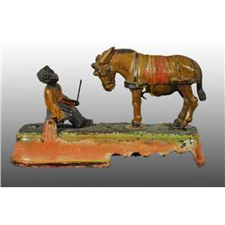 Cast Iron 'I Always Did Spise a Mule Mechanical Ba