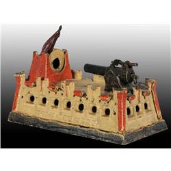 Cast Iron Hold The Fort Mechanical Bank.