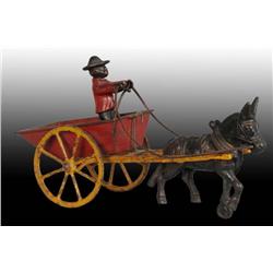 Cast Iron Kenton Donkey-Drawn Cart Toy.