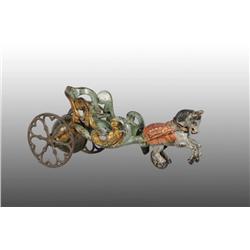 Cast Iron Cinderella Chariot Toy.
