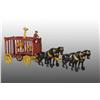 Image 1 : Cast Iron Hubley 4-Horse Giraffe Cage Wagon Toy.