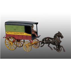Cast Iron Harris City Delivery Toy.