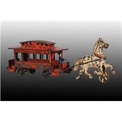 Cast Iron Harris Trolley Toy.