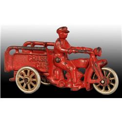 Cast Iron Crash Car Motorcycle Toy.