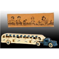 Cast Iron 1933 World's Fair Greyhound Bus Toy OB