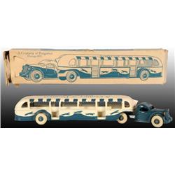 Cast Iron 1933 World's Fair Greyhound Bus Toy OB