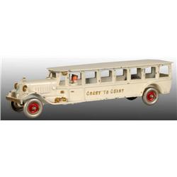 Cast Iron Hubley "Coast to Coast" Bus Toy.