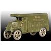 Image 2 : Cast Iron Hubley Green Telephone Truck Toy