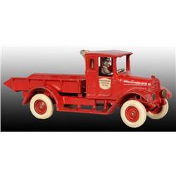 Cast Iron Baby Dump Truck Toy.