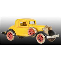 Cast Iron Arcade Yellow Reo Coupe Toy.