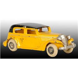 Cast Iron Arcade Parmalee Yellow Cab Toy.