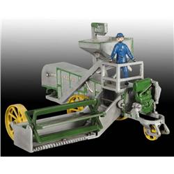 Cast Iron Vindex John Deere Combine Toy.