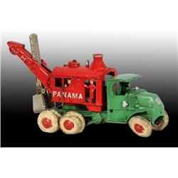Cast Iron Hubley Panama Digger Toy.