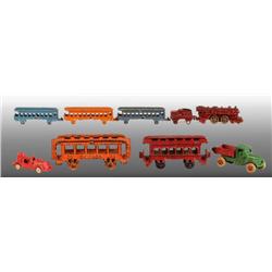 Lot of Miscellaneous Cast Iron Toy Cars & Trains.