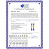 Image 2 : Genuine 5.38 ctw Peridot & Amethyst Earrings 14KT White Gold - REF-62Y7F