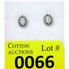 Image 1 : New Ethiopian Opal & Diamond Stud Earrings