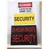 Image 1 : 1 Construction and 2 Security Signs