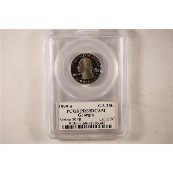 1999-S GEORGIA QUARTER PCGS PR69 DCAM