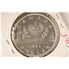 Image 1 : 1963 CANADA SILVER DOLLAR BRILLIANT UNC