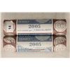 Image 1 : 2-$2 ROLLS OF 2005-P & D WESTWARD JOURNEY NICKELS