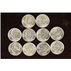 Image 1 : 10 ASSORTED BRILLIANT UNC 1959-1964 SILVER