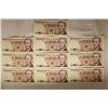 Image 1 : 10-1988-POLISH 100 ZLOTYCH BILLS CONSECUTIVE
