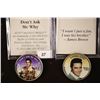 Image 1 : 2-COLORIZED ELVIS COINS ON KENNEDY HALF DOLLARS