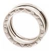 Image 2 : Bvlgari 18K White Gold B.zero1 Double Ring 48