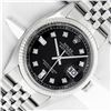 Image 1 : Rolex Mens Stainless Black Diamond 36MM Datejust Wristwatch Oyster Perpetual
