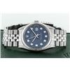 Image 8 : Rolex Mens Stainless Steel 36MM Blue Diamond Datejust Oyster Perpetual Wristwatc