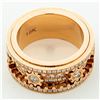 Image 4 : New 18K Rose Gold 2.75 ctw Spinning Gear Diamond Ring