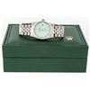 Image 8 : Rolex Mens Stainless Steel Ice Blue Diamond Oyster Perpetual 36MM Datejust Wrist