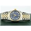 Image 9 : Rolex Mens 2 Tone Blue Diamond 36MM Oyster Perpetual Datejust Wristwatch With Ro