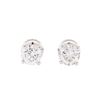 Image 1 : 0.96 ctw Diamond Stud Earrings - 14KT White Gold