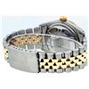 Image 4 : Rolex Mens 2 Tone Rare Champagne Tapestry Index 36MM Datejust Wristwatch Oyster