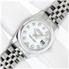 Image 2 : Rolex Ladies Stainless Steel White Diamond Quickset Datejust Wristwatch With Rol
