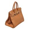 Image 7 : Hermes Brown Leather Birkin 35cm Satchel Bag