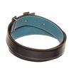Image 4 : Hermes Blue Black Leather H Belt