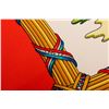 Image 5 : Hermes Red Multicolor Silk Scarf