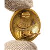 Image 4 : Chanel Gold CC Disc Earrings