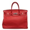 Image 1 : Hermes Red Leather Birkin 40cm Satchel Bag