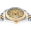Image 8 : Rolex Mens Quickset Sapphire 18K Yellow Gold And Stainless Steel Champagne Index